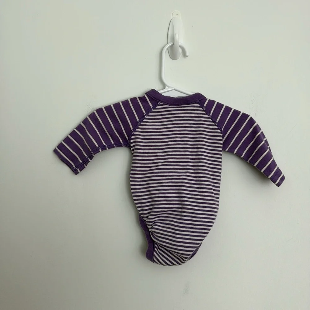 Hanna Andersson Baby Kids One Pieces Purple Blue 100% Organic Cotton 2 Piece